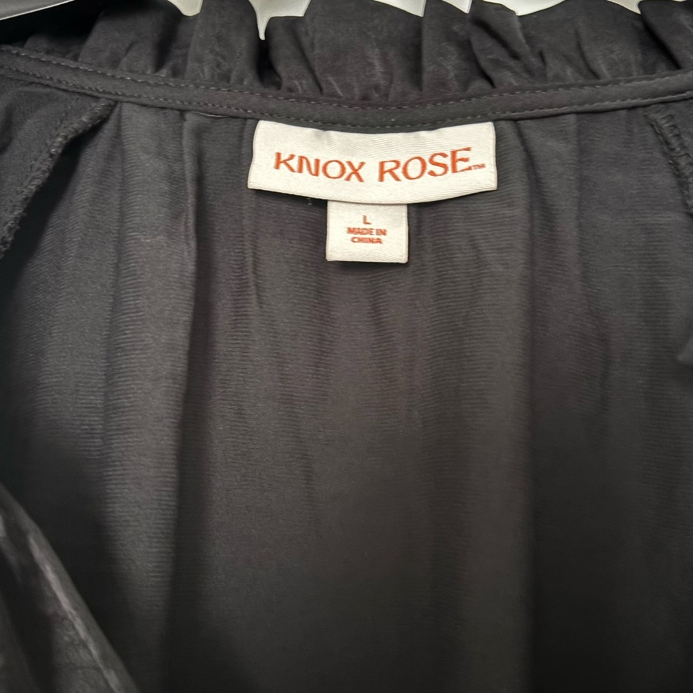 Knox Rose Black Elastic Women’s Top NWOT